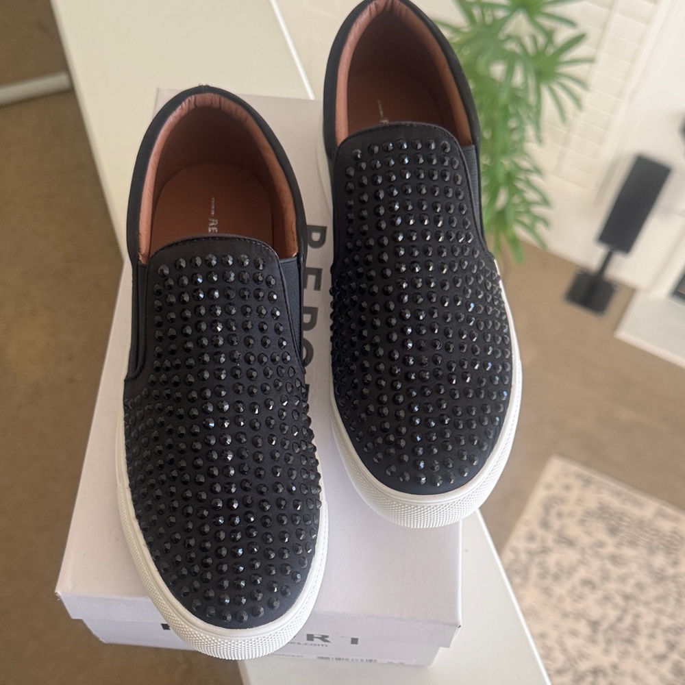 Report Black Studded Slip-On Sneakers